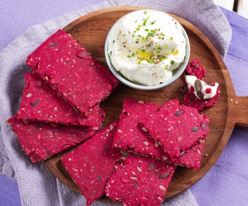 Crackers à la betterave