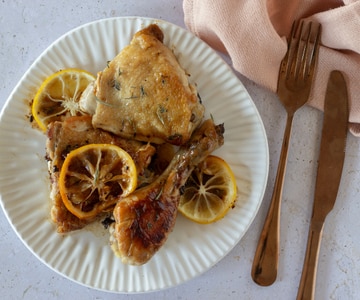 Poulet à la poêle