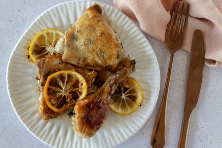 Poulet à la poêle