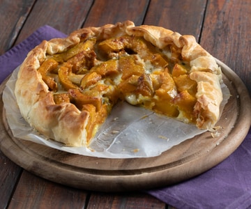 Tarte salée potiron et mozzarella