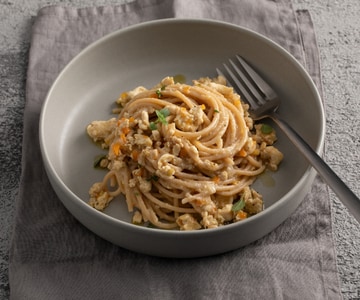 Spaghettone au ragoût de poulet