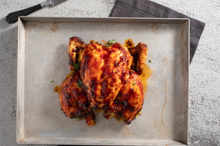 Poulet diable avec sauce aigre-douce