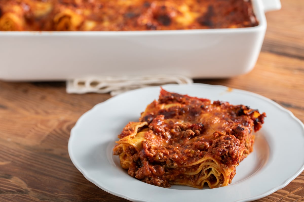 Lasagnes sans béchamel