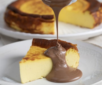 Gâteau basque au fromage