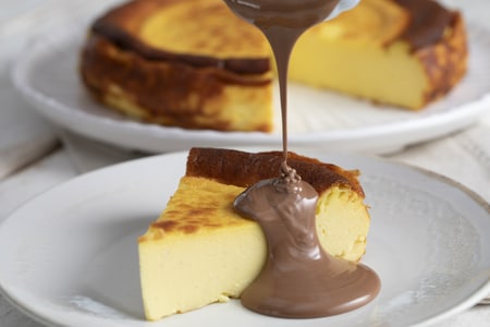 Gâteau basque au fromage
