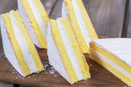 Gâteau sandwich à la crème de mascarpone