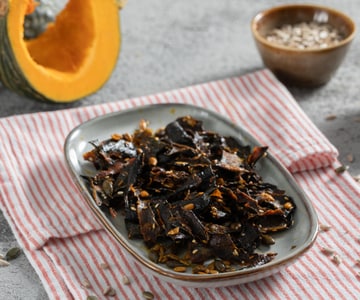 Chips de peau de potiron
