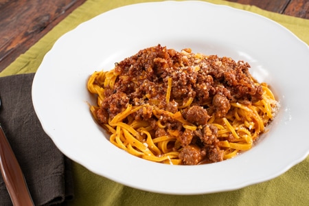 Tajarin 30 jaunes d'œufs au ragoût de saucisse