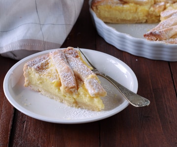 Tarte à la crème pâtissière