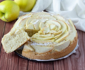 Gâteau à la noix de coco et aux pommes