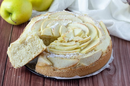 Gâteau à la noix de coco et aux pommes