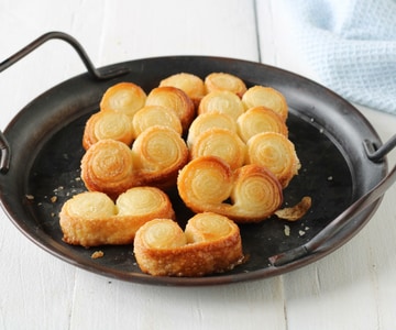 Palmiers de pâte feuilletée