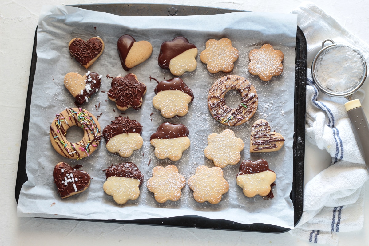 Biscuits de pâte sablée