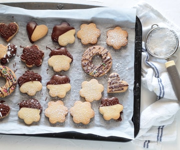 Biscuits de pâte sablée