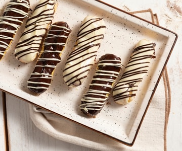 Éclair à la crème et au chocolat