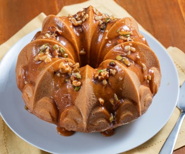 Couronne aux fruits secs et caramel
