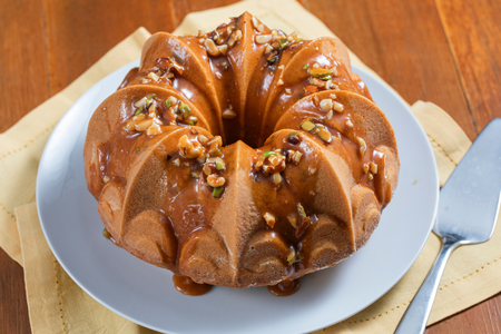 Couronne aux fruits secs et caramel