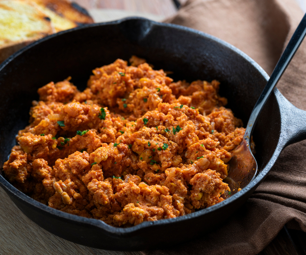 Œufs brouillés à la tomate