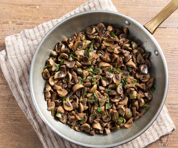 Champignons de Paris à la poêle