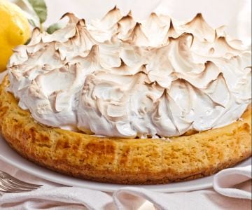 Cheesecake au citron meringuée