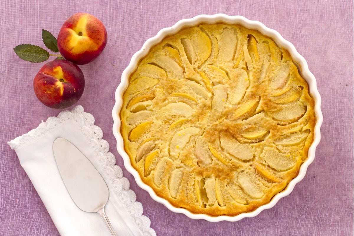 Clafoutis aux pêches