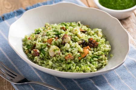 Salade de riz aux fruits de mer