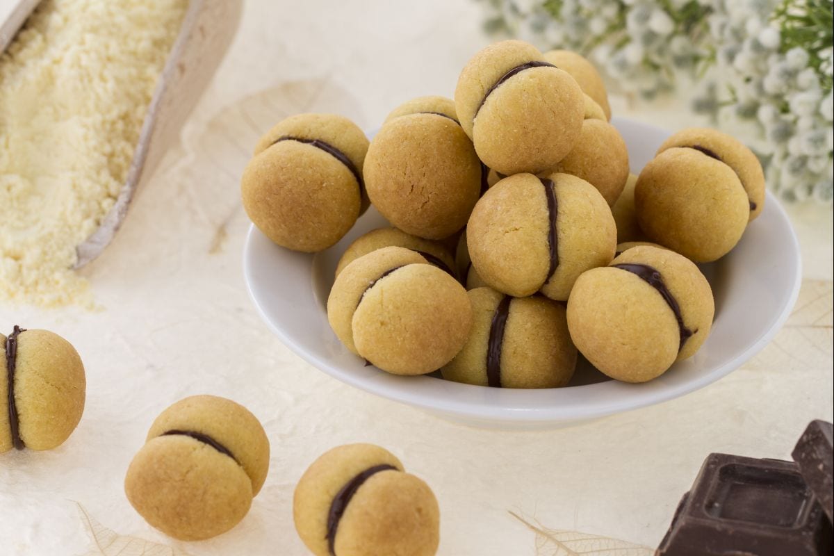 Baci di dama à la farine de maïs