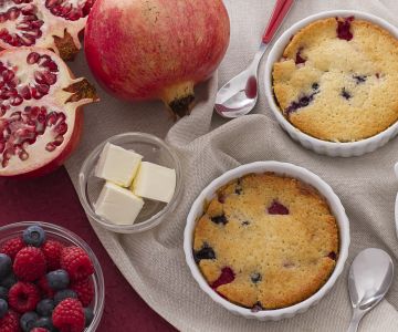 Cobbler aux fruits rouges
