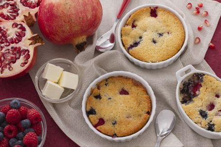 Cobbler aux fruits rouges