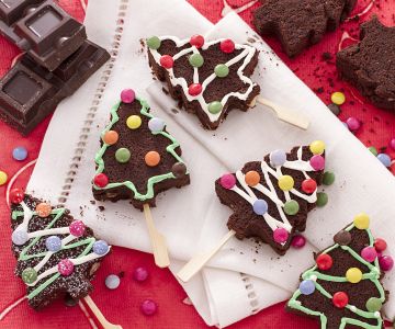 Sapins de Noël brownies