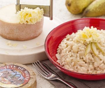 Risotto poires et Tête de Moine