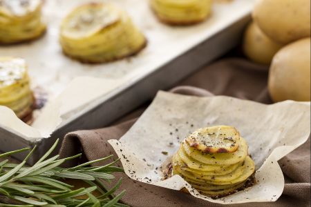 Tours de pommes de terre rôties