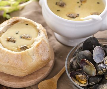 Soupe de palourdes de la Nouvelle-Angleterre