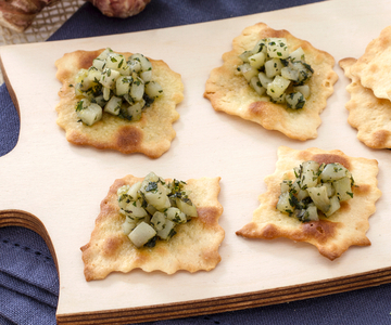 Feuilletés au topinambour trifolati