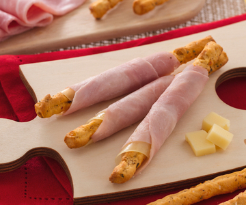 Torsades au four avec jambon et Emmental