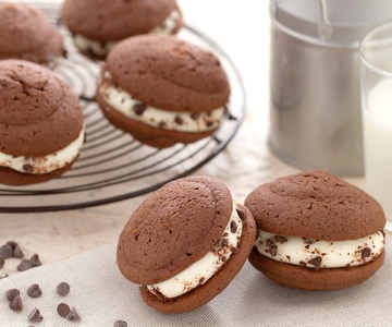 Whoopies au Nesquik avec crème stracciatella