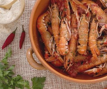 Scampi à la busara