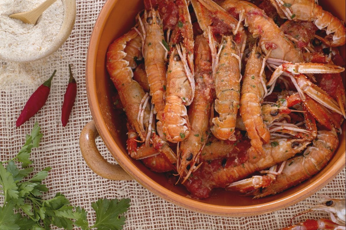 Scampi à la busara