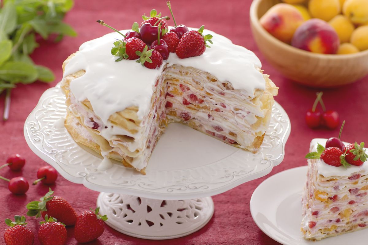 Gâteau de crêpes sucrées