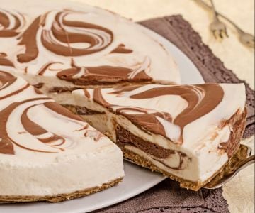 Cheesecake marbrée