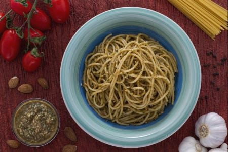 Spaghetti au pesto de Trapani