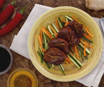 Filet de porc au miel et gingembre