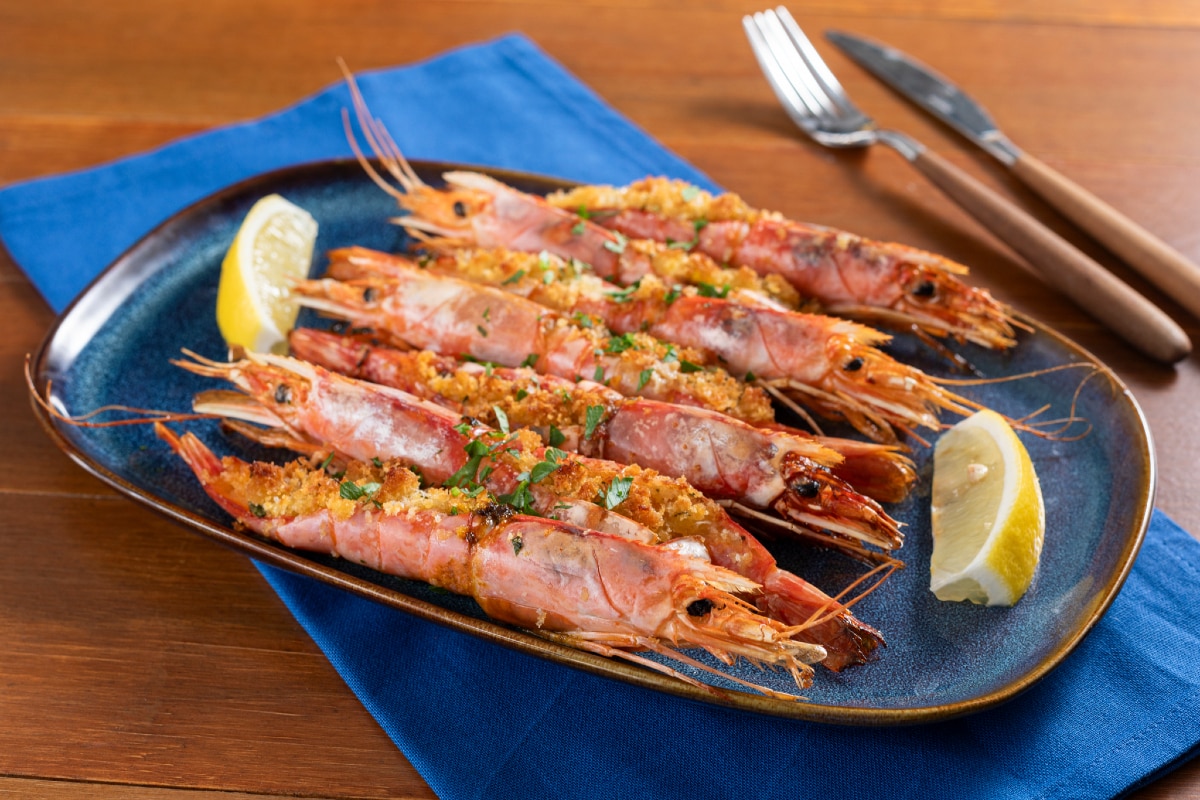 Crevettes gratinées
