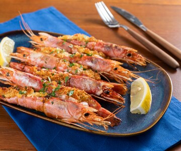 Crevettes gratinées