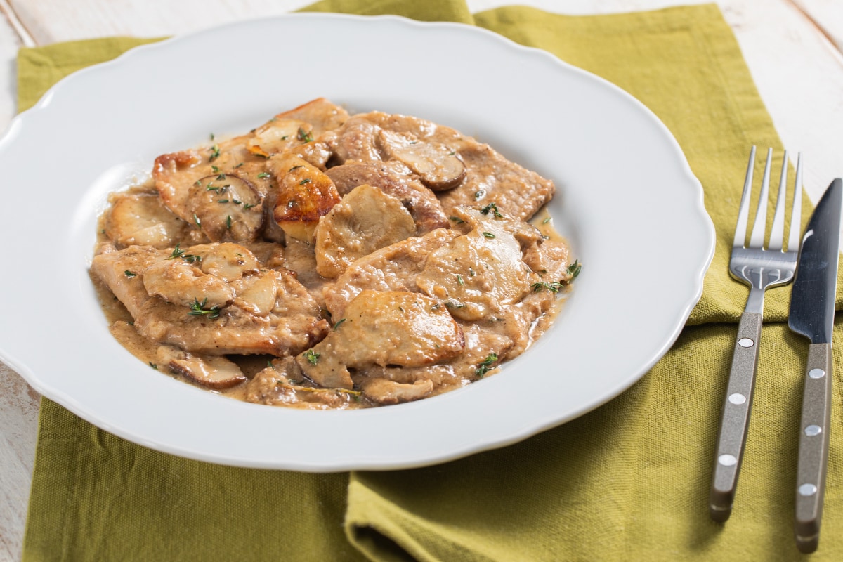 Escalopes aux cèpes
