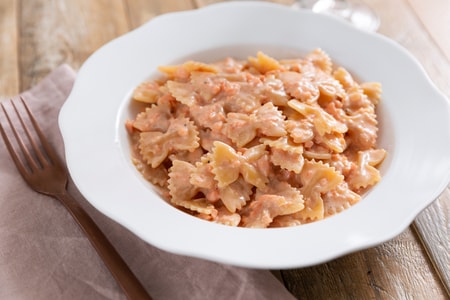 Farfalle au saumon fumé