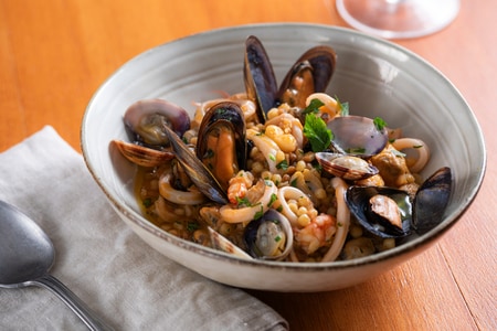 Fregola aux fruits de mer