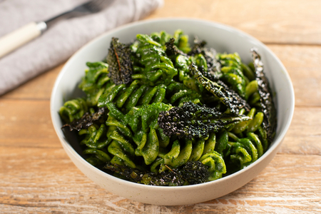 Fusilloni à la crème de chou kale