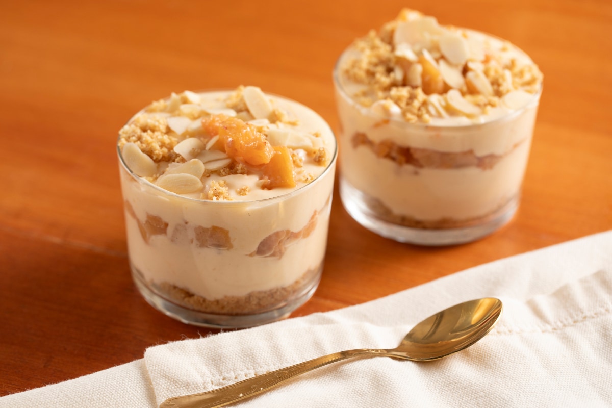 Verrines cheesecake aux kakis