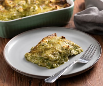 Lasagnes pesto et ricotta